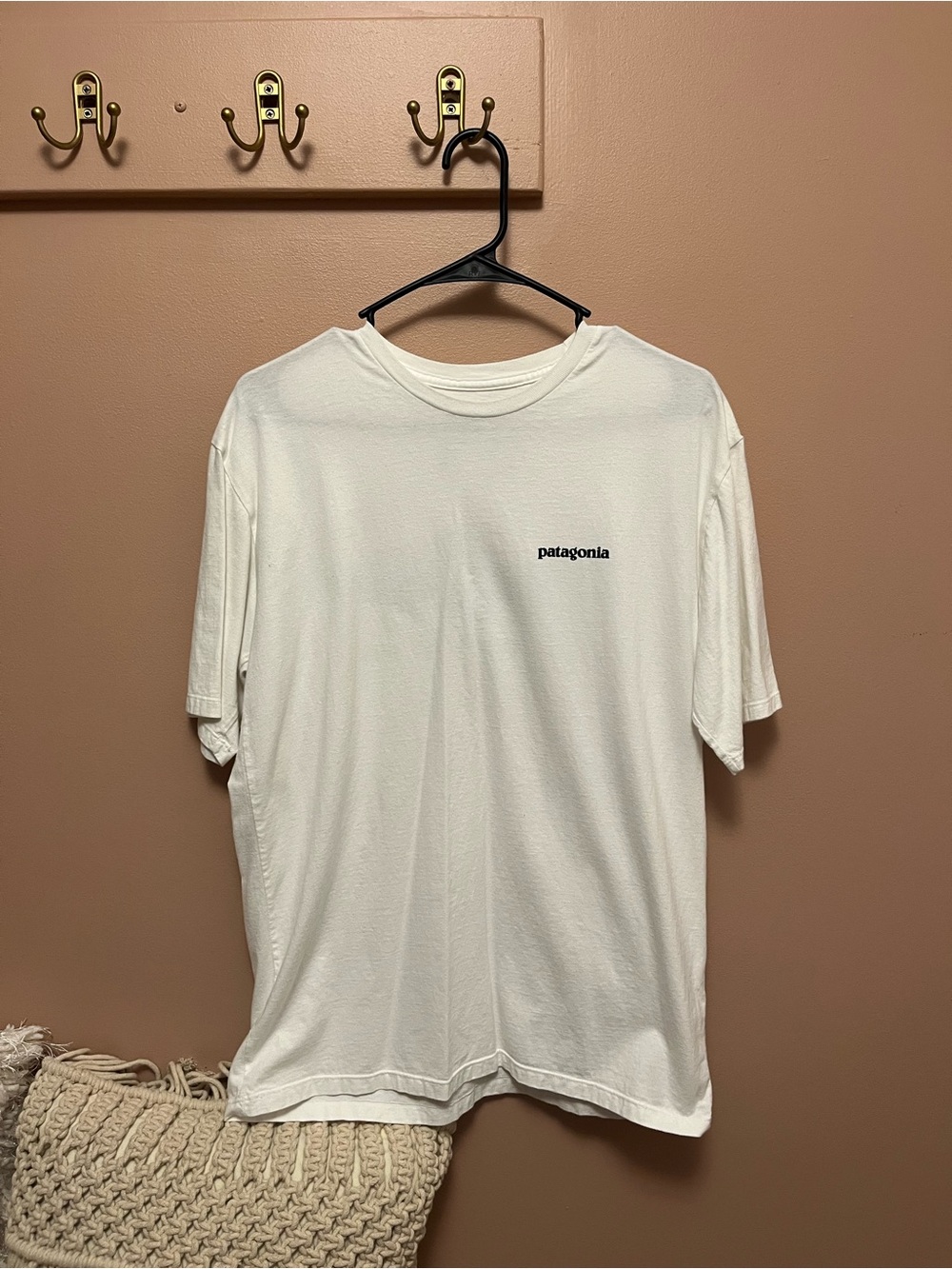 Patagonia Men’s White Short-Sleeve Logo Tee